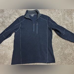 KUHL 1/4 zip, navy blue, men’s large.